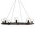 Canon Fortress 8 Light Black Round Chandelier