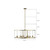 Clarisse 8 Light Aged Brass Drum Chandelier-2