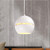 Savannah Matt White Round Pendant-2