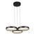 Olympus Black 3 Rings CCT LED Pendant Chandelier-1