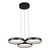 Olympus Black 3 Rings CCT LED Pendant Chandelier-2