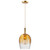 Uma 18 Bell Amber Glass Pendant Light