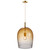 Uma 30 Bell Amber Glass Pendant Light-1