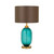 Monica Aqua Turquoise Glass Table Lamp