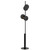 Empire Satin Black Floating Discs Floor Lamp