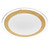 Aslan Oak Trim 3CCT Dimmable Round Oyster Light