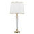 Dynasty Gold Crystal White Table Lamp