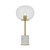 Destiny Gold and White with Clear Glass Table Lamp