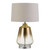 Harp Gold White Ombre Glass Table Lamp