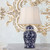 Irinea Patterned Floral Blue Base Table Lamp-1