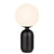 Torcia Round Opal Black Table Lamp