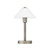 Omnia Nickel Glass Shade Table Lamp