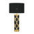 Villa Perfect Black Gold Patterned Table Lamp