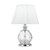 Yvonne Chrome Patterned Glass Table Lamp