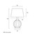 Yolanda Brass and White Ombre Table Lamp-3