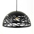 Fleur Black Decorative Dome Pendant