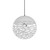 Fleur White Decorative Ball Pendant