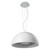 Floral Hemispherical Decorative Pendant Lamp - Gloss White-1