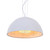 Floral Hemispherical Decorative Pendant Lamp - Matt White