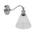 Aren Chrome Classic Glass Wall Light