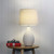 Danny White Textured Ceramic Table Lamp-1