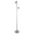 Dora Twin Light Adjustable Brushed Chrome Floor Lamp