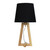 Edina Black Natural Timber Table Lamp