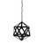 Glen Matt Black Geometric Pendant