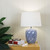 Pyro Blue Swirl Ceramic Table Lamp-1