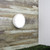Pierce Round Outdoor White Wall Light-1