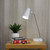 Rika White Chrome Desk Lamp with USB Port-1