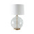 Rosalie Gold and Clear Glass Table Lamp