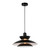 Allegra Matt Black Three-Tier Shade Metal Pendant Light Allegra Matt Black Three-Tier Shade Metal Pendant Light