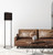 Lottie Black Contemporary Floor Standing Lamp-1