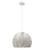 Babylon White Embossed Dome Pendant