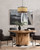 Bordeaux Natural Oak Wood Drum Barrel Pendant-2