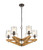 Vonn Oak Wood 6 Light Candelabra Pendant