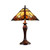 Sunset Twin Light Tiffany Table Lamp-2