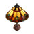 Sunset Twin Light Tiffany Table Lamp-3