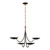 Keira Bronze and Antique Brass Modern Chandelier