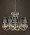 Luxuria 5 Light Chandelier - Black-1