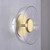 Annie Brass Clear Glass LED Wall Sconce-1