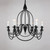 Axel Black 6 Arm Traditional Chandelier-2