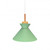 Kellie Wood Top Green Cone Pendant Light