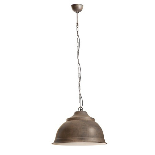 Brasserie Overhead Rust Pendant Lamp - Zest Lighting