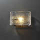 Eleanor Corrugated Glass Rectangular Brass Wall Light