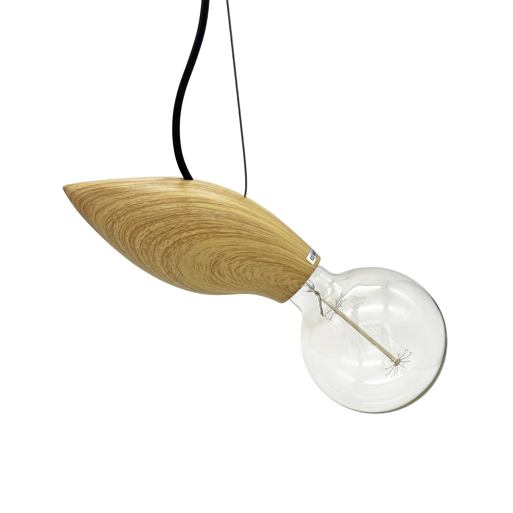 Lucas Natural Wooden Bulb Pendant Light
