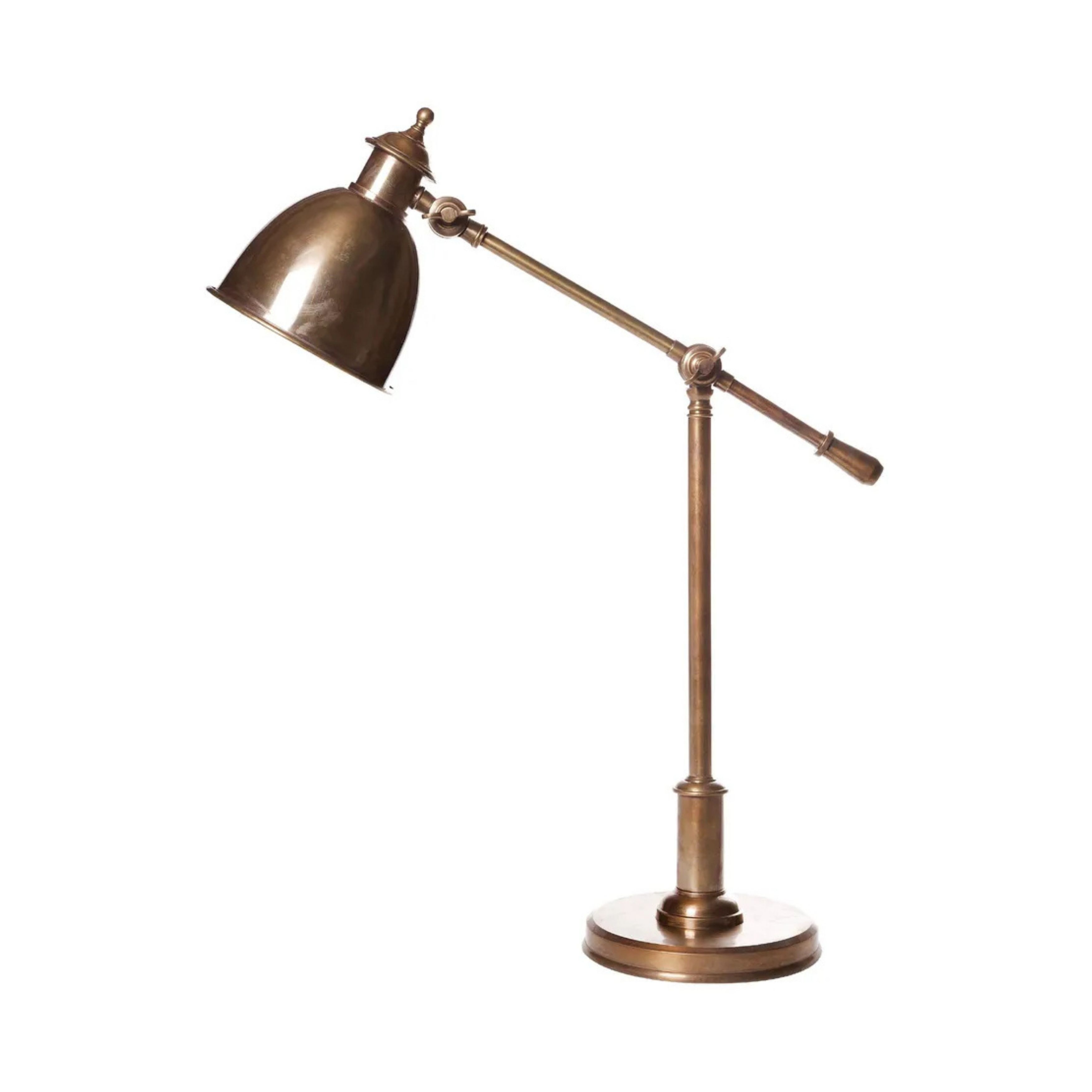 Vermont Antique Brass Bell Adjustable Desk Lamp