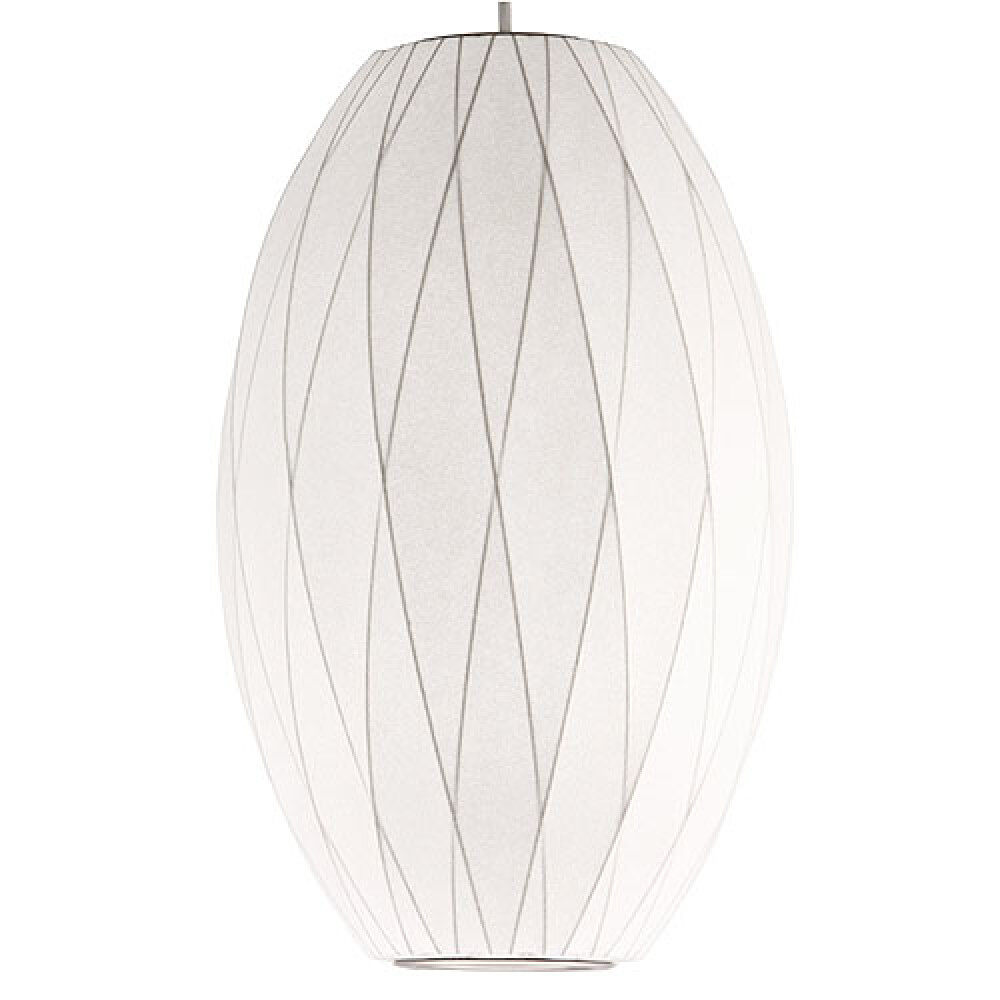 Criss Cross Tall Cocoon Mid-Century Modern Pendant Lamp