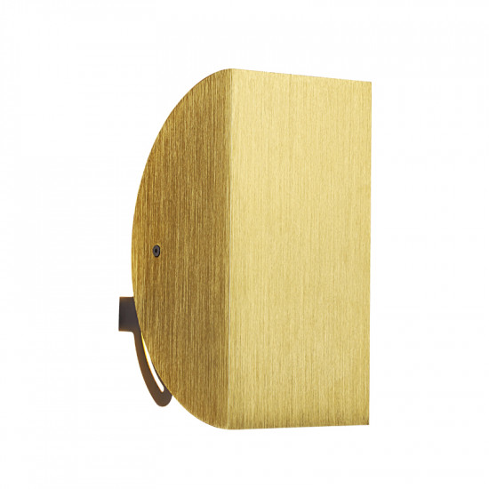 Minimalist Half-Moon Gold Aluminium Wall Light